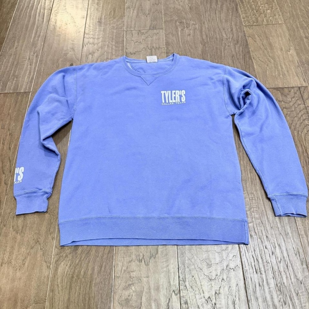 ComfortWash Tyler's Dallas Texas Crewneck‎ Sweatshirt Pullover Lavender M